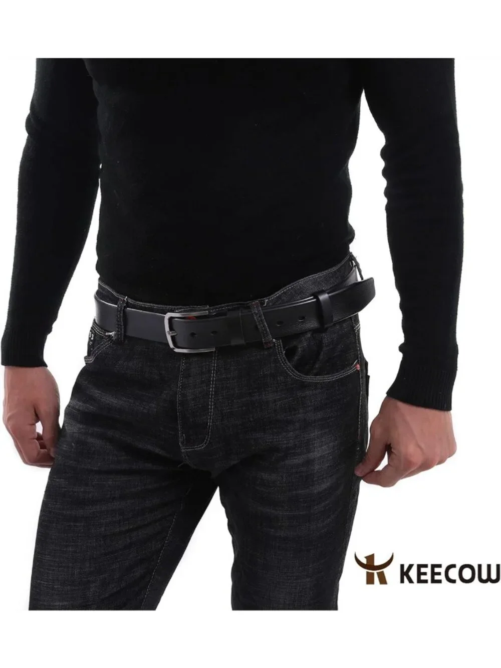 Stylish 100% Italian Leather Belt for Men | Full Grain, Anti-Scratch Buckle